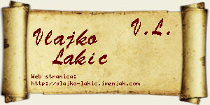 Vlajko Lakić vizit kartica